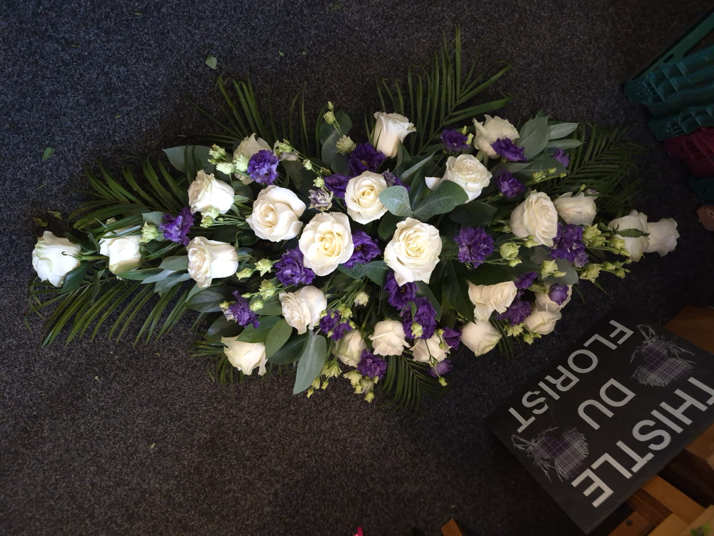 Purple Grace Casket Spray Product Image